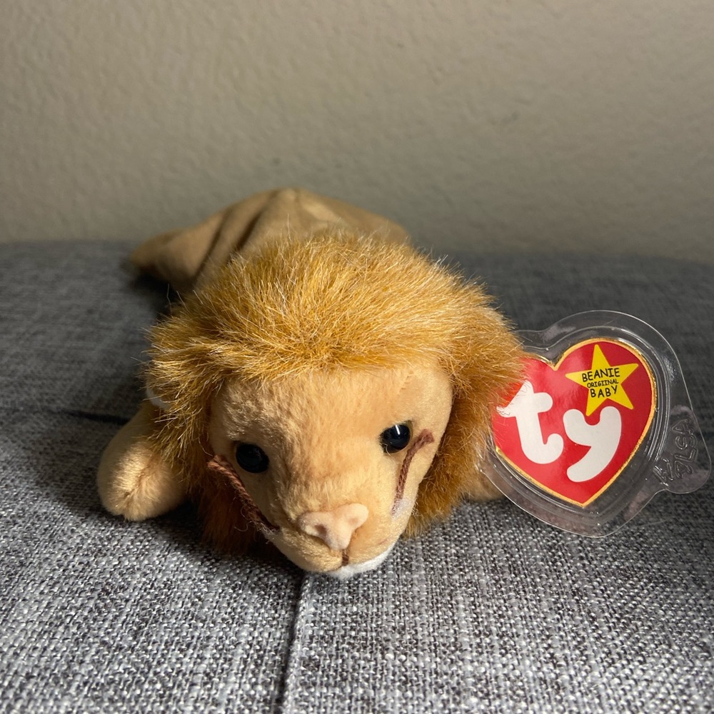Rotary the lion, ty beanie baby